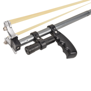 Slingshot de <span class=keywords><strong>chasse</strong></span> <span class=keywords><strong>et</strong></span> de <span class=keywords><strong>pêche</strong></span> professionnel, tir à l'élastique, acier inoxydable, longue tige télescopique, bande élastique - Product Image 4