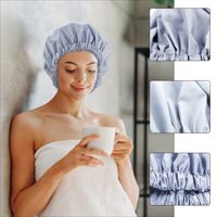 Bonnet de Douche de Luxe pour Femme en Gros, Imperméable, Doublé Satin, Extra Large, Double Couche, Réutilisable, Ajustable pour Tresses