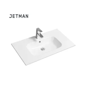 Hotel Cabinet square single tank shape bathroom wash basin sink