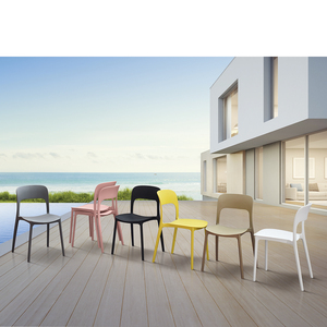 Luana <b>Chair</b> Set Of 4 White Polypropylene Indoor <b>Outdoor</b> Dining <b>Chairs</b> - Product Image 4