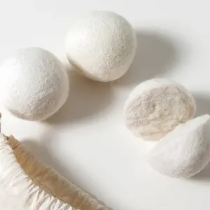 Boule de laine sèche-linge fait main, 5 pièces, en boule naturelle, produits outil de séchage, meilleure vente