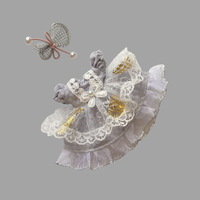 Belle petite poupée bébé en bois sculpté mignon enfants robe de fête d'anniversaire fleur fille dessin animé jouet vêtements