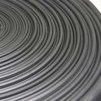 Tuyau d'incendie noir NBR à double revêtement 20 bars 50 mm (2 po) 60 m, durable, flexible, haute pression pour équipement de lutte contre l'incendie