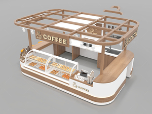 Quiosco de Café de Madera Estilo Árabe, Quiosco de Panadería <span class=keywords><strong>y</strong></span> Cafetería para Centro Comercial, Restaurante, Quiosco de Comida Prefabricado, Diseño de Muebles para Puestos - Product Image 3