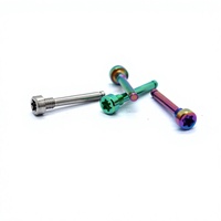 Boulon Torx en titane anodisé couleur, demi-fileté, léger GR5, pour accessoires de modification de moto