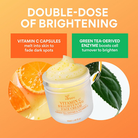 Crème pour le visage de marque privée avec vitamine C et acide hyaluronique hydrate éclaircir et estomper les taches brunes crème pour le visage en gel non collant