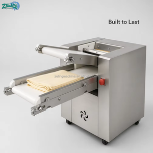 Macchina Pressatrice per Impasto Semi-Automatica ZL-DP500, Spessore Regolabile, Attrezzatura per Impastare Pane e Pasticceria, 220V/380V, per Panetterie - Product Image 3