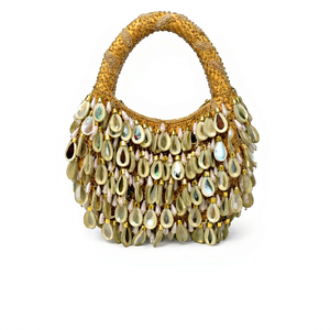 Trendy Moon Shaped Eco-Friendly Waterproof Wedding Evening Bag Women's Luxury Handcrafted Purse with String Closure Bulk Low MOQ - Product Image 1