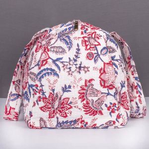 Fashion Ladies Quilted Cotton Weekender Sport Duffle Bag Custom Large Capacity Floral Print Hand Travel Bags Zipper Portable - Product Image 3