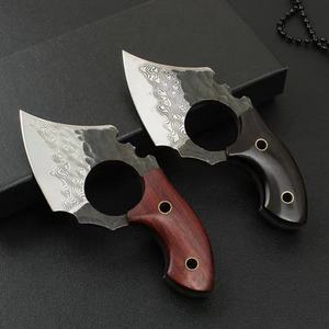 ขวานเล็ก HK SS218 Damascus แบบ OEM ปรับแต่งได้เอง  มีดทำสวนอเนกประสงค์สแตนเลส ด้ามไม้ ปลายใบมีดแบบคลิป 8 มม. - Product Image 1