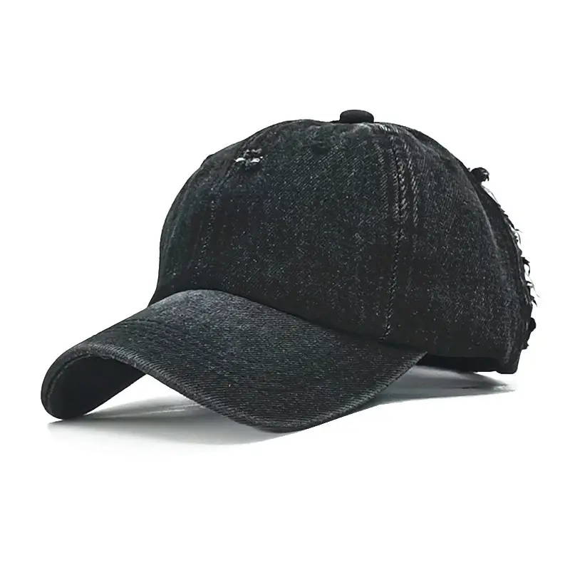 맞춤형 로고 6 패널 야구 모자 씻어 고생 야구 모자 여름 밖 모자