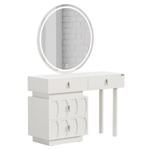 Ensemble de meubles de chambre à coucher Stello, lit, armoire, coiffeuse avec grand miroir, ensemble de chambre à coucher WOODEX - Product Image 3