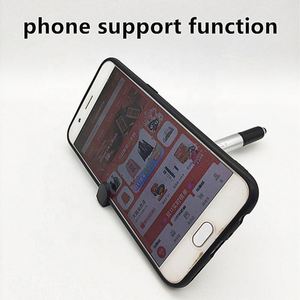 Stylo bille 2-en-1 avec support de téléphone, logo personnalisé, stylo en plastique pour cadeaux promotionnels - Product Image 4