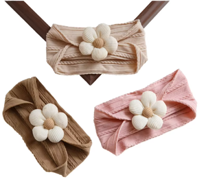 Bandeau protecteur d'été mignon de petite fleur pour garçons et filles accessoires de cheveux de bébé élastique mince bandeau confortable pour bébé - Product Image 1