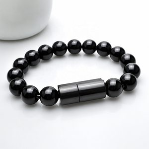 Câble <span class=keywords><strong>USB</strong></span> Bracelet Portable à Charge Rapide, Cordon de Chargeur <span class=keywords><strong>USB</strong></span> Type C avec Perles Bouddha - Product Image 1
