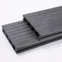 Carrelage de terrasse extérieur moderne interlock étanche WPC 300X300 Fibre de bois + HDPE gris chocolat terrasse creuse pour jardin