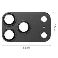 Protecteurs d'Objectif d'Appareil Photo 3D de Haute Qualité pour iPhone 17 Air 17 Pro Max Film en Verre Trempé Coloré 9H Anti-Rayures Anti-Choc
