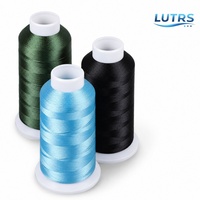Hilo de Bordar para Colchones 40WT 120D/2, Hilo de Poliéster Trilobal para Bordado a Máquina, Cono de 5000M para Bordado Industrial