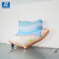 Coussin gonflable de simulation pour événements commerciaux extérieurs et présentoirs