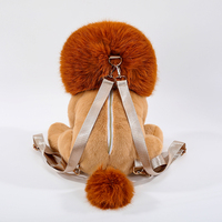 Sac et coussin en peluche lion multifonctionnel, sac à dos en peluche doux pour la peau, oreiller pour filles et enfants, cadeau d'anniversaire