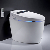 WC intelligent électrique monobloc en céramique de style européen, moderne et automatique