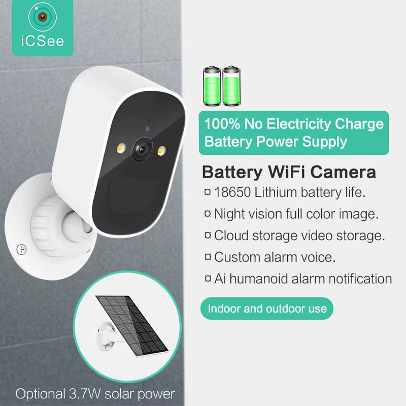 Low Power 1080P Smart Security Cameras for Home Indoor Solar AI Motion Detection with WiFi Night Vision & Cloud Storage · image 3