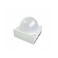 Puce LED SMD RGB 5050 avec lentille, tête sphérique 45°, diode SMD personnalisable, rouge 620-625nm, vert 520-530nm, bleu 465-470nm, 2.0-2.4V, émission directe