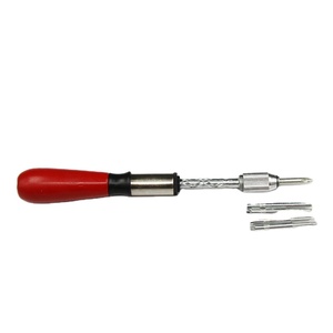 Destornillador semiautomático de trinquete con mango de madera y mecanismo de presión positiva y negativa - Product Image 5