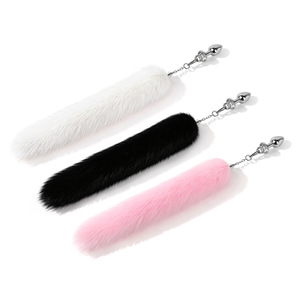 Detachable Fox <b>Tail</b> Anal <b>Plug</b> Pink Adult Sex Toy For Couples SM Play - Product Image 1