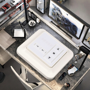 Télécommande murale à écran tactile monocanal AC125-01 avec fixation magnétique pour moteur de rideau – Vente en gros électronique - Product Image 2