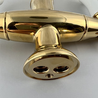 Robinet de lavabo rétro américain rotatif à 360° avec double poignée et cartouche céramique, eau chaude et froide, pour cuisine et salle de bain