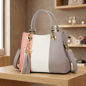 New Style Durable Lightweight Black Polished Genuine Leather Large Capacity Waterproof Ladies Clutch Cross-Body <b>Shoulder</b> <b>Strap</b> - Product Image 3