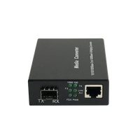 Convertidor de Medios SFP ODM y OEM, Gigabit Monomodo, 1 Ranura SFP, 1 RJ45, 10/100/1000Mbps, 1310nm/1550nm, 20KM, Convertidor de Medios de Fibra Óptica