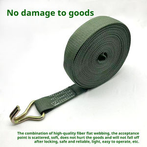 2025ใหม่ขายดีเข็มขัดรัดรถบรรทุกสีเขียวแบบทหารเชือกปิดผนึกเชือกเบรกเชือกรัดสินค้า - Product Image 5