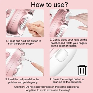 Nueva Herramienta de Cuidado de Uñas 4 en 1 de 35000 RPM, Recortadora, Pulidora, Taladro de Uñas, Secador, Cortaúñas Eléctrico Automático con Lámpara LED UV - Product Image 6