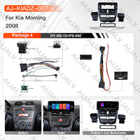 Kit d'installation complet pour écran de tableau de bord de voiture Kia Morning 2008 LHD/RHD, cadre en plastique noir mat pour autoradio Android