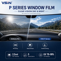 Film pour vitres de voiture, film teinté pour vitres de voiture, film nano-céramique, isolation thermique, protection UV, contrôle solaire, vente en gros d'usine