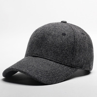 Gorra de Béisbol Unisex Personalizada de 6 Paneles de Lana con Visera Precurvada, Hebilla y Ojales Metálicos, Logotipo Personalizado, Gorra Deportiva para Exteriores