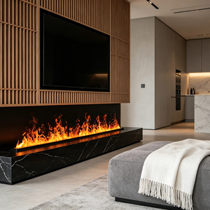 Cheminée électrique murale décorative Inno-Fire de 72 pouces avec télécommande pour la maison - Product Image 1
