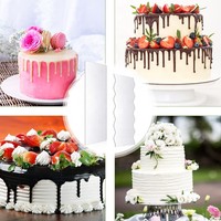 Wiederverwendbarer klarer hoher Acryl-Kuchenraupe fluoreszierender bunt-Lebensmittelqualität-Acryl-Gussraupe für Kuchen