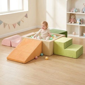 Bloques de Espuma Suave para Escalar, 5 Piezas, Set de Juego Colorido con Rampa y Escalones para Niños Pequeños, Estructura de Juego Geométrica para Interiores - Product Image 1