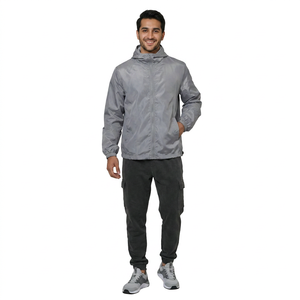 Wholesale Premium Quality Men's Winter Windbreaker Jackets Waterproof Windproof Breathable Hooded Stand <b>Canvas</b> Shell Nylon Front - Product Image 1