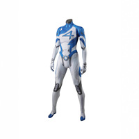 Disfraz de Mujer Invisible de Marvel para Hombre, Mono Unisex para Adultos, Traje de Cosplay con Etiqueta, Disfraz para Juego de Rol de Película o Televisión
