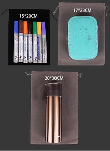 ถุงกำมะหยี่สีน้ำเงินกรมท่าและสีดำสำหรับขายส่ง พร้อมโลโก้ ถุงใส่ผมวิกแบบมีเชือกผูก พร้อมโลโก้ที่กำหนดเองได้ - Product Image 6
