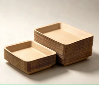 Barquettes alimentaires rectangulaires écologiques jetables et contenants à emporter compostables pour sushis, fast-food, snacks, biscuits, pain