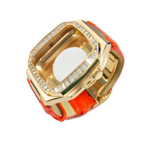 Funda de acero para reloj, <span class=keywords><strong>descuento</strong></span> de 44mm, con incrustación de piedra de cristal, Appl <span class=keywords><strong>Watch</strong></span>, 316L, para appll I <span class=keywords><strong>Watch</strong></span> 4/5/6 - Product Image 2