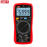Multimètre numérique UNI-T True RMS UT890C UT890D+ avec sélection manuelle de la plage, testeur de fréquence AC/DC, de capacité et de température, rétroéclairage