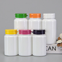 Prix d'usine, flacons à large ouverture en plastique blanc de 100 ml, 120 ml, 150 ml, 200 ml pour pilules, capsules et médicaments