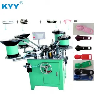 Kyy máquina de montagem deslizador de zíper, multifuncional plástico máquina de bloqueio automático com zíper