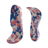 Semelles orthopédiques 3D colorées en EVA pour enfants, avec soutien de la voûte plantaire X/O, pour chaussures
